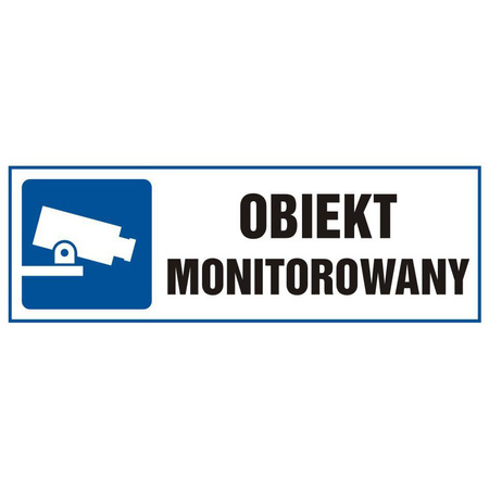 ZNAK BHP OBIEKT MONITOROWANY 