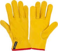 Rękawice robocze ochronne wykonane z wysokiej jakości, miękkiej licowej skóry bydlęcej