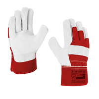 Rękawice robocze skórzane DRELICHOWE, wzmocnione skórą dwoinową rozmiar 10.5. 72 PARY