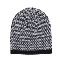 Czapka zimowa akrylowa dziana dwuwarstwowa Gray Melange