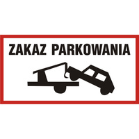 ZNAK BHP ZAKAZ PARKOWANIA