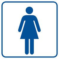 ZNAK BHP - TOALETA DAMSKA